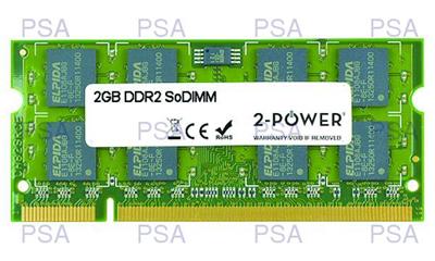 2-Power 2GB MultiSpeed 533/667/800 MHz DDR2 SoDIMM 2Rx8 (DOŽIVOTNÍ ZÁRUKA)