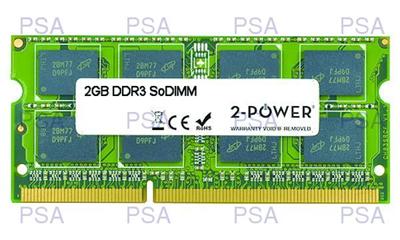 2-Power 2GB PC3-10600S 1333MHz DDR3 CL9 SoDIMM 1Rx8 (DOŽIVOTNÍ ZÁRUKA)