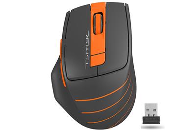 A4tech FG30B, FSTYLER bezdrátová myš, optická 2000DPI, 2.4 GHz, oranžová