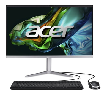 ACER PC AiO Aspire C24-1300, Ryzen 3 7320U,23,8" FHD IPS,8GB,512GB M.2 SSD,Radeon610M,W11Original,stříbrná,KB+Mouse