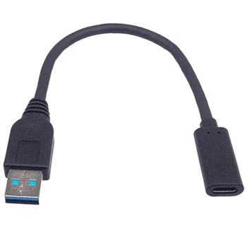 Adaptér kabelový USB 3.0 A male - USB-C female 0,2m