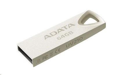 ADATA Flash Disk 64GB USB 2.0 DashDrive UV210, kovový