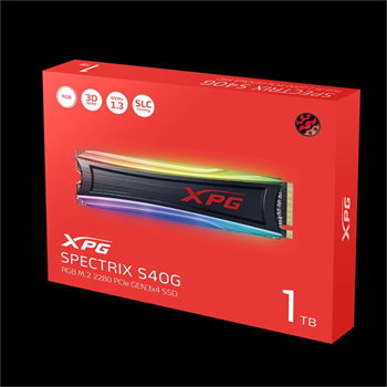 ADATA XPG SPECTRIX S40G,1TB,PCIe Gen3x4 M.2 2280 (R/W:3500/3000 MB/s)