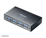 AKASA - externí USB hub - USB typ-C na 4 x USB 3.0