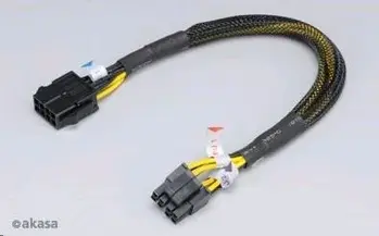 AKASA Kabel prodloužení k 8pin ATX PSU,30cm