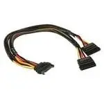 AKASA napájecí rozdvojka SATA 15pin(M) na 2x SATA 15pin(F) / AK-CBPW05-30 / 30cm