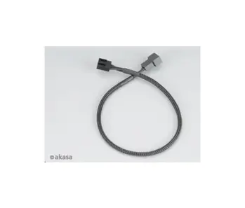 AKASA prodlužovací kabel k PWM ventilátoru, 30cm (4pin pro PWM, 3pin ventilátory)