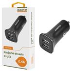 Aligator Nabíječka do auta s 2xUSB výstupem 2,4A, Turbo charge, černá