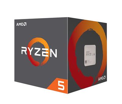 AMD cpu Ryzen 5 2600 Box AM4 (6core, 12x vlákno, 3.4GHz / 3.9GHz, 16MB cache, 65W), chladič Wraith Stealth