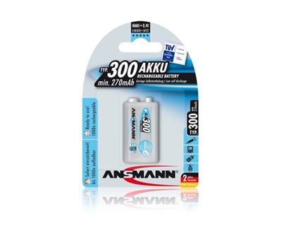 Ansmann akumulátor 9V NiMH 250 mAh (1 ks) maxE+