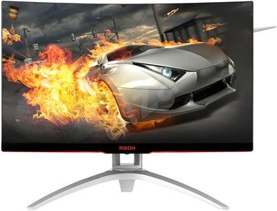 AOC LCD AG272FCX6 27" MVA/1920x1080/4ms/50mil:1/250nits/VGA/2xHDMI/DP/2xUSB 3.0/Zakřivený/Reproduktory/Frameless/Black