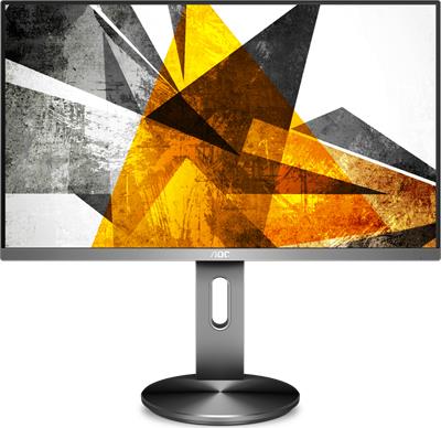 AOC LCD U2790PQU 27" IPS/3840x2160@60Hz/50m:1/5ms/2xHDMI/DP/repro/2xUSB/Repro/Pivot/VESA/stříbrná