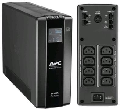 APC Back-UPS Pro 1300VA (780W) 8 Outlets AVR LCD Interface