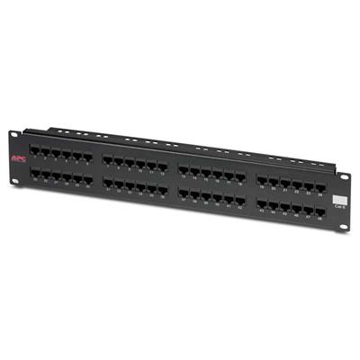 APC CAT 6 Patch Panel, 24 port RJ45 to 110 568 A/B color coded