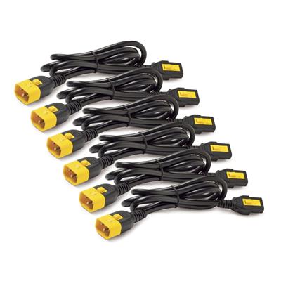 APC Power Cord Kit, ( 6ea) ,Locking, 10A, 100-230V, C13 to C14 1,2m, modrý