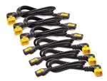 APC Power Cord Kit, ( 6ea) ,Locking,  10A, 100-230V, C13 to C14 (pravoúhlý) 0,6m