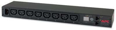 APC Rack PDU, Metered, 1U, 12A/208V, 10A/230V, C14 ->(8) C13