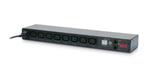 APC Rack PDU, Switched, 1U, 12A/208V, 10A/230V, (8)C13