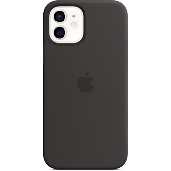 APPLE iPhone 12/12 Pro Silicone Case with MagSafe - Black