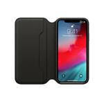 Apple iPhone XS Folio Leather Case - Black