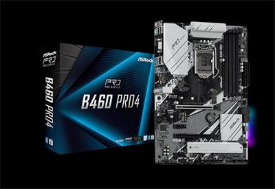 ASROCK B460 PRO4 (intel 1200, 4xDDR4 2933MHz, 6xSATA3, 2xM.2+M.2(wifi), VGA+HDMI, 1xGLAN, ATX)