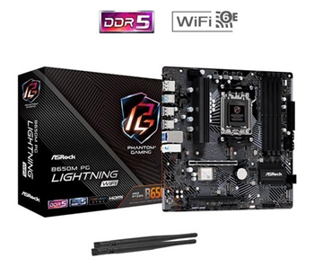 ASRock B650M PG LIGHTNING WiFi,MB,AM5,4xDDR5,1xDP,1xHDMI,WiFi,mATX