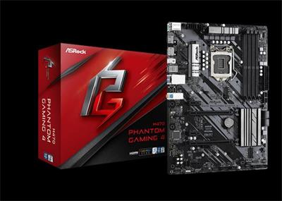 ASROCK H470 PHANTOM GAMING 4 (intel 1200, H470, 4xDDR4 2933MHz, PCIE, HDMI+DPort, 6xSATA3+2xM.2, USB3.2, 7.1, GLAN, ATX