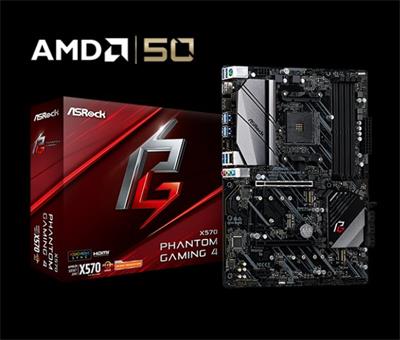 ASROCK MB X570 PHANTOM GAMING 4 (AM4, amd X470, 4xDDR4 4066, PCIE, HDMI +DPort, 8xSATA3 +M.2, USB3.2, 7.1, GLAN, ATX)