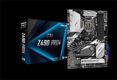 ASROCK Z490 PRO4 (intel 1200, 4xDDR4 4400MHz, 6xSATA3, M.2, VGA+HDMI, 1xGLAN, ATX)