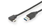 ASSMANN USB Type-C™ connection cable, Gen2, Type-C™ 90° to A