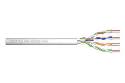 ASSNET250 CAT 6 U-UTP instalační kabel, drát, délka 305 m, Papírový box, AWG 23/1, PVC barva šedá