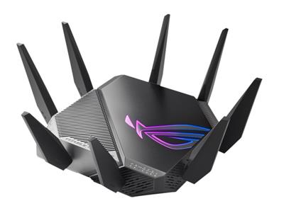 ASUS ROG Rapture GT-AXE11000, Třípásmový herní router WiFi 6E (802.11ax), nové pásmo 6 GHz, 2.5G WAN/LAN port