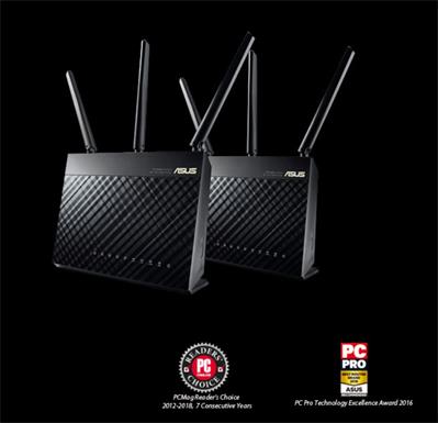 ASUS RT-AC68U (2-PK), AiMesh AC1900 WiFi System (2 Pack)