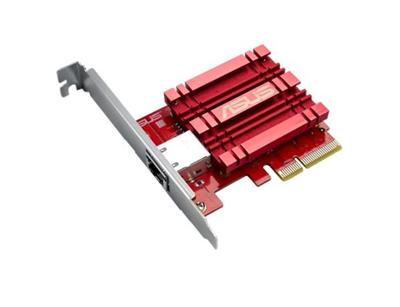 ASUS XG-C100C, Síťový adapter 10GBase-T PCIe se zpětnou kompatibilitou 5/2,5/1G a 100Mb/s; RJ45 port a integrovaný QoS