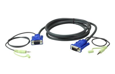 ATEN 2M VGA Cable with 3.5mm Stereo Audio