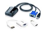 Aten CV211CP-AT Laptop USB KVM Console Crash Cart Adapter IT Kit  