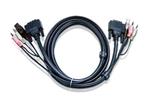 ATEN int.kabel pro KVM USB, DVI, audio,  1,8m pro CS1768, Dual Link