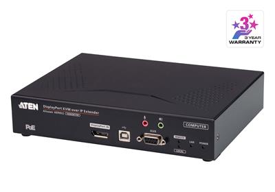 ATEN KE9952T 4K DisplayPort Single Display KVM over IP Extender with PoE (Transmitter)