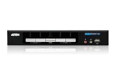 ATEN KVM switch CM0264 DVI-HDMI Dual Display, 2PC, 2xUSB hub, Audio