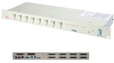 ATEN KVM switch CS-1008 PS/2&AT, OSD, mic&speaker 8 PC