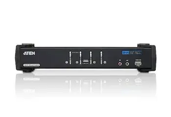 ATEN KVM switch CS-1784A USB Hub 4PC DVI Dual Link KVMP™, audio