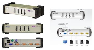 ATEN KVM Switch CS84U 4-Port, duální PS/2-USB