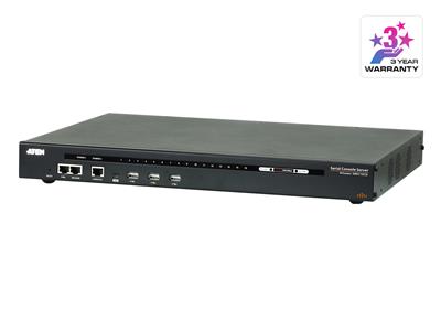 ATEN SN-0116CO 16-Port Serial Console Server dual-power (Cisco pin-outs and auto-sensing DTE/DCE function)