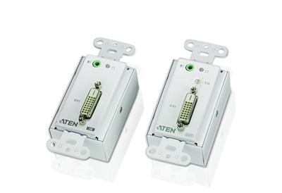 ATEN VE606-AT-G DVI Over Cat 5 Extender Wall Plate W/EU ADP(1920 x 1200@40m)