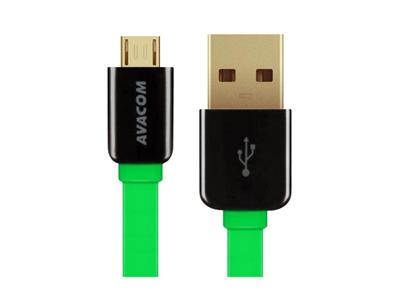 AVACOM MIC-120G kabel USB - Micro USB, 120cm, zelená