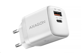 AXAGON ACU-PQ20W nabíječka do sítě 20W, 2x port (USB-A + USB-C)