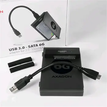 AXAGON ADSA-1S6 adaptér pro 2.5" HDD,SATA 6G UASP,USB3.0,vč. pouzdra