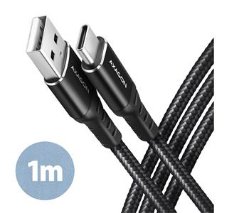 Axagon BUCM3-AM10AB HQ Datový nabíjecí kabel 2.0, USB-C <> USB-A,1m