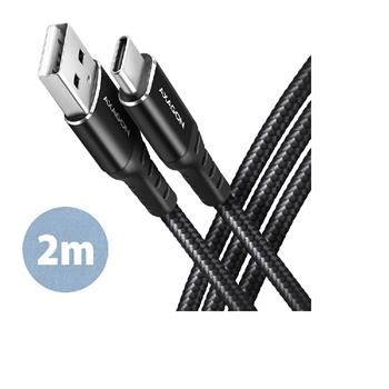 Axagon BUCM3-AM20AB HQ Datový a nabíjecí USB 2.0, USB-C <> USB-A,2m. 3A.