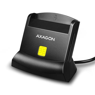 AXAGON CRE-SM2, USB externí čtečka 4-slot Smart card/ID card (eObčanka) + SD/microSD/SIM